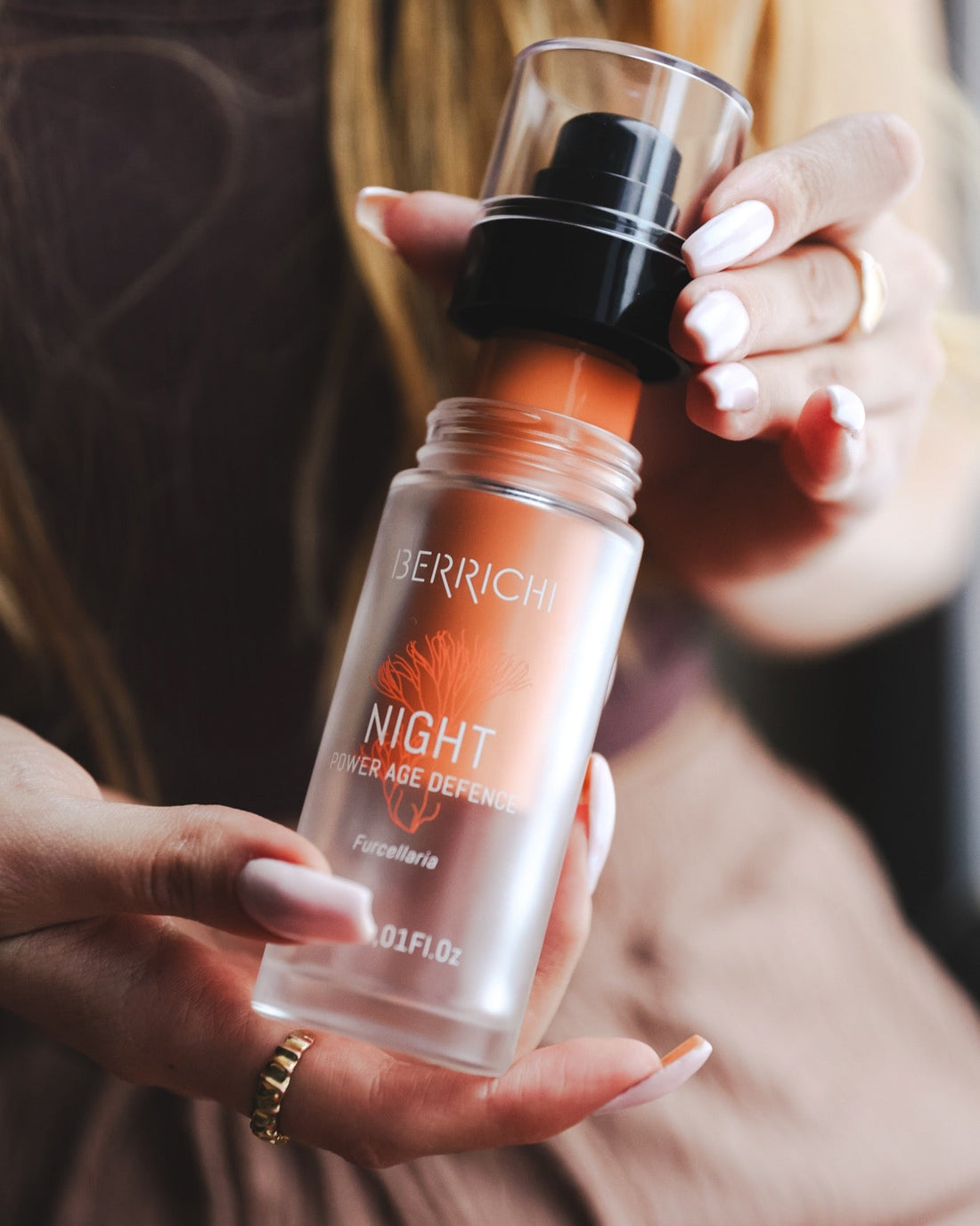 Berrichi NIGHT Nachtcreme mit nachfüllbarer Glashülle