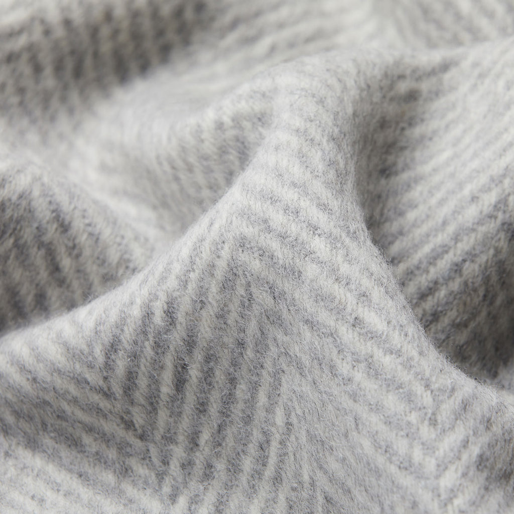 Natural Alpaca Wool Throw – Classic Fishbone