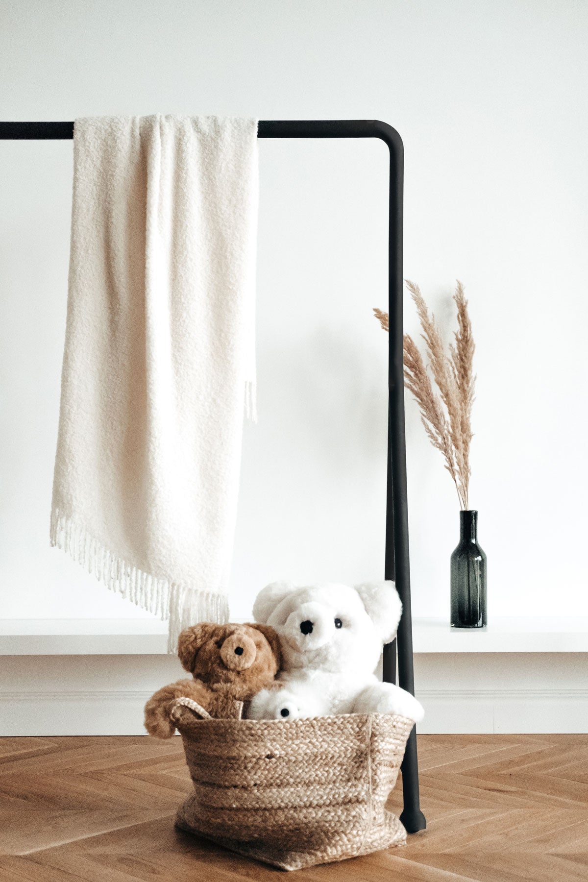 Luxuriöse Bouclé-Decke aus Superfine-Alpaka