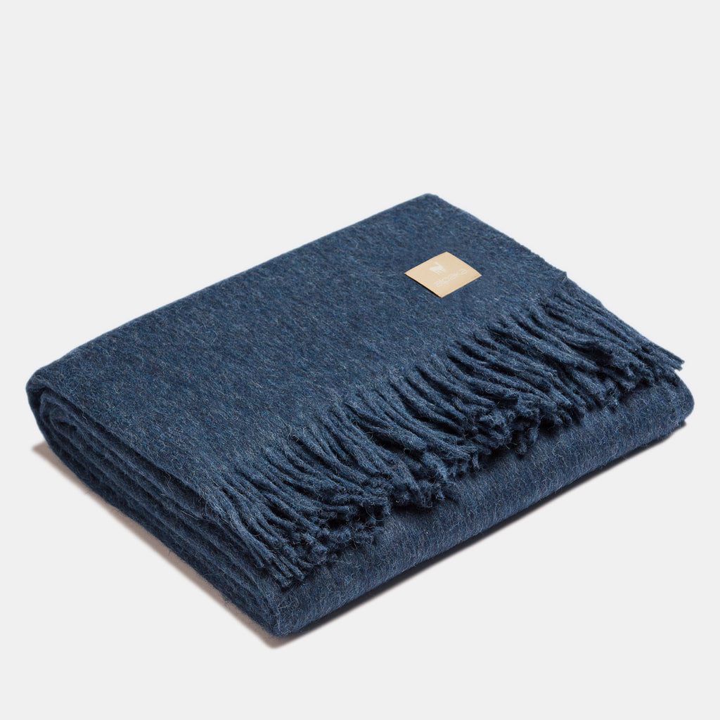 Natural Alpaca Wool Throw – Classic