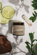 Coconut and Lime Body Cream / Calming and Moisturizing — product packaging front detail