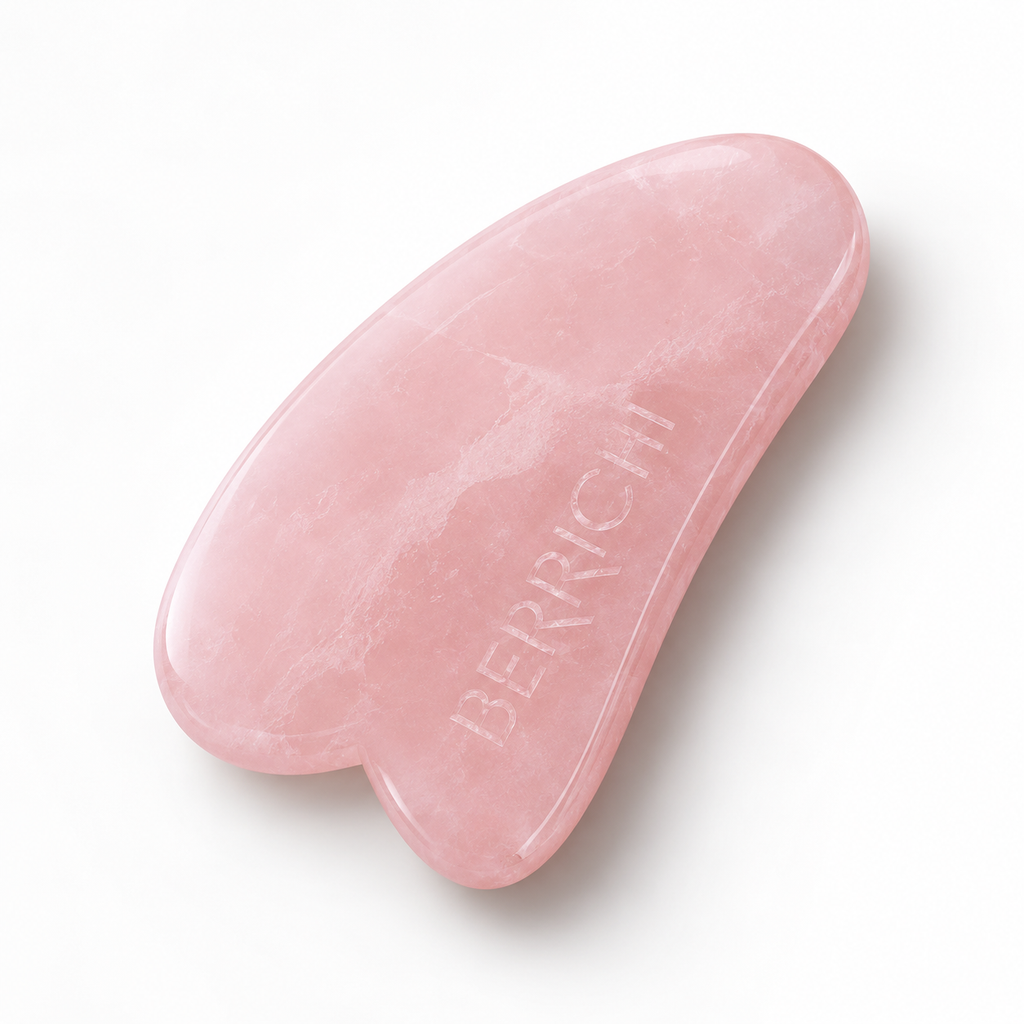 Berrichi Rose Quartz Gua Sha Massage Crystal