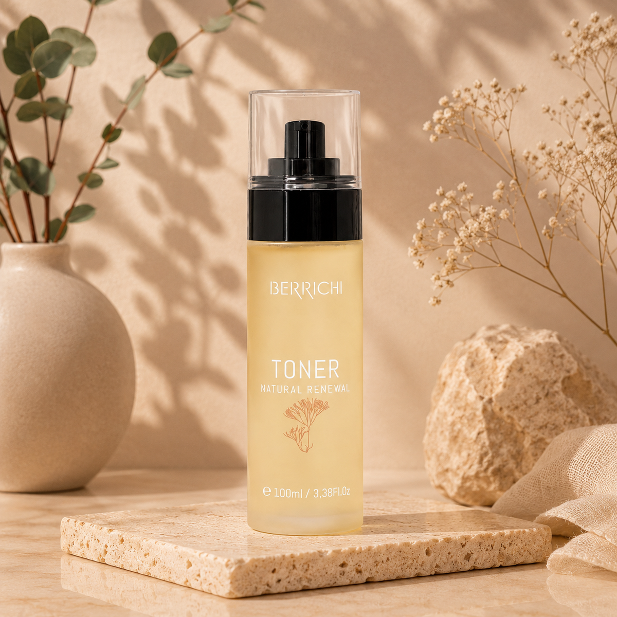 Berrichi Facial Cleansing TONER — Ecocert COSMOS certificate, 100ml