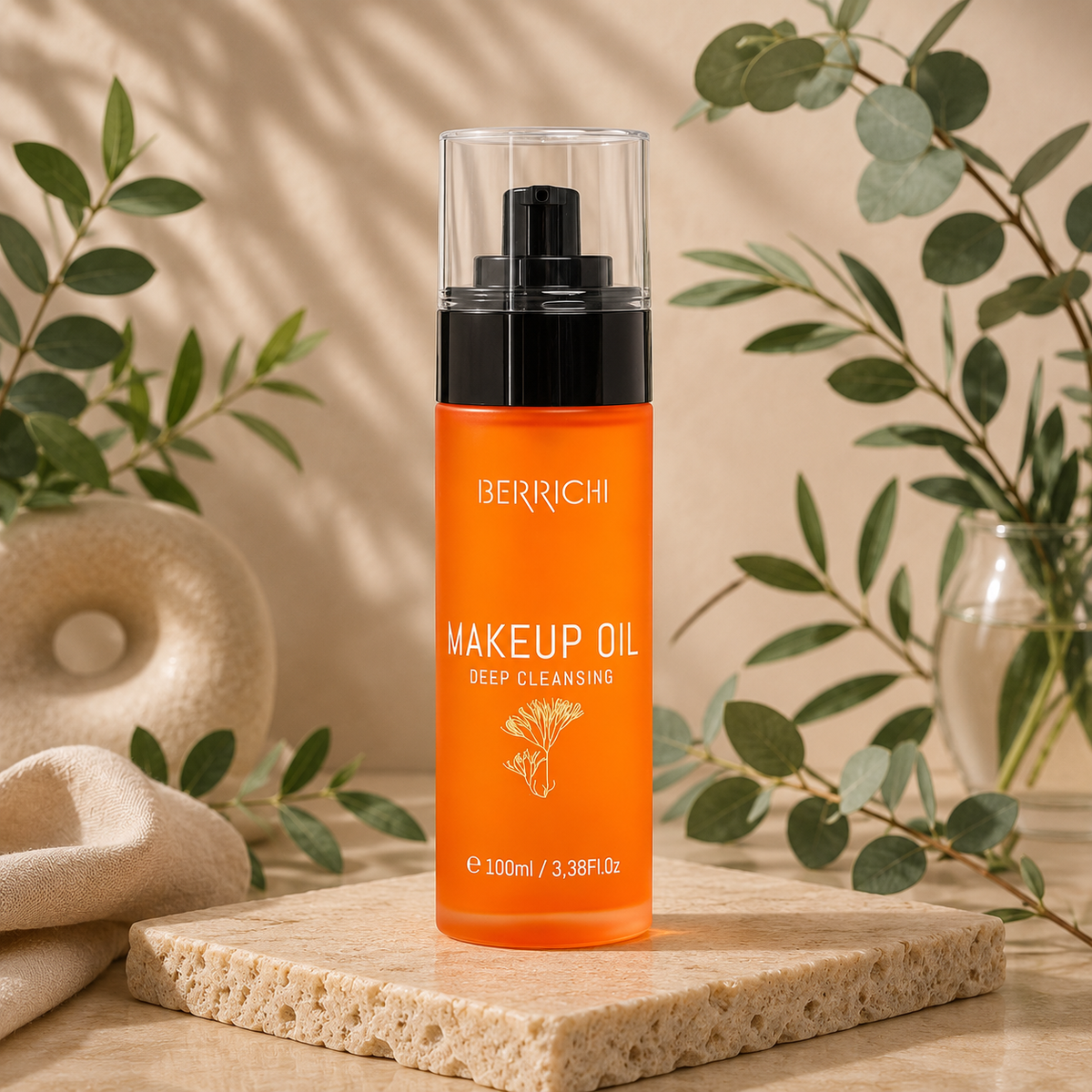 Berrichi Deep cleansing MAKEUP REMOVAL OIL with Ecocert COSMOS certificate, 100ml