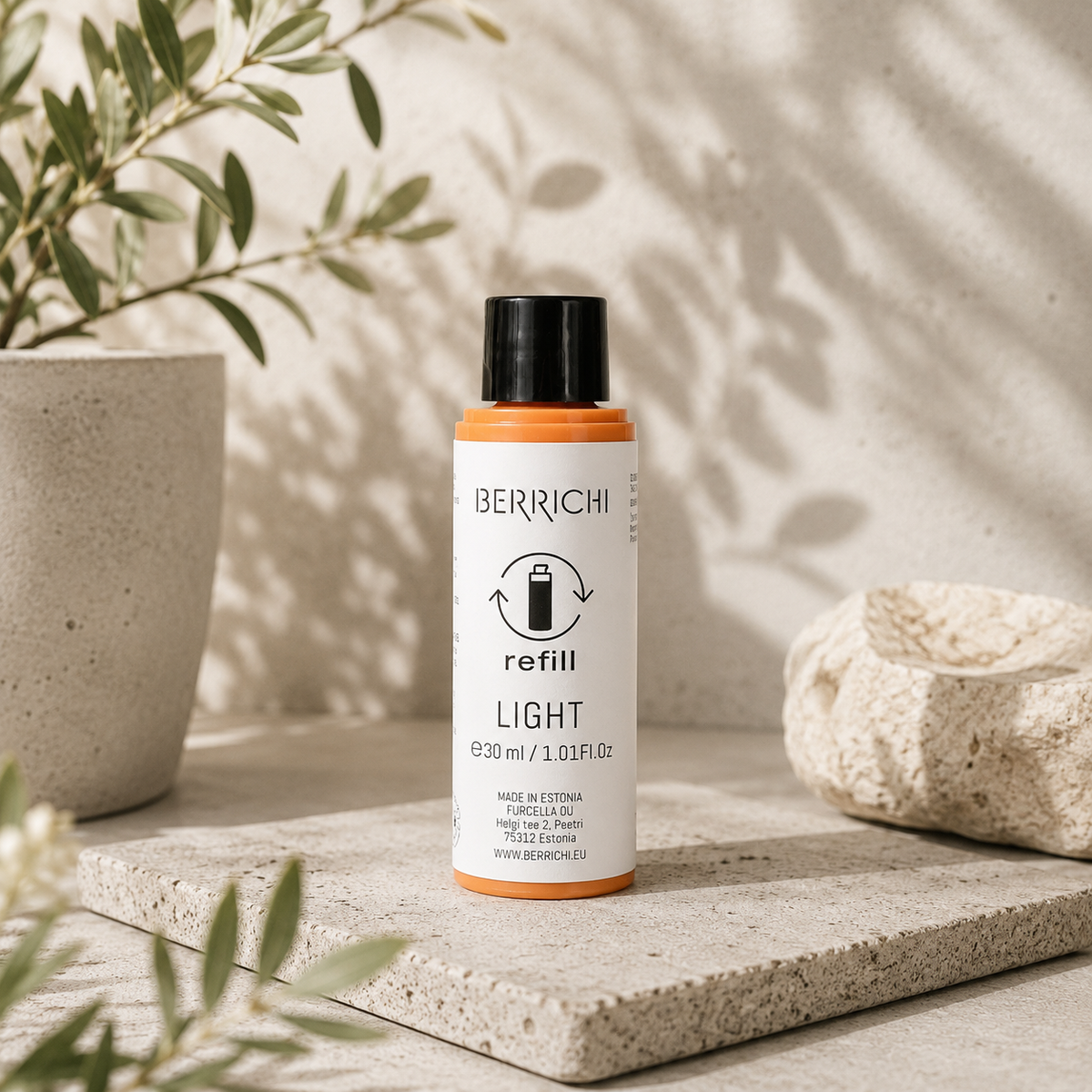 Berrichi Face Cream LIGHT Refill Bottle  - COSMOS, 30ml