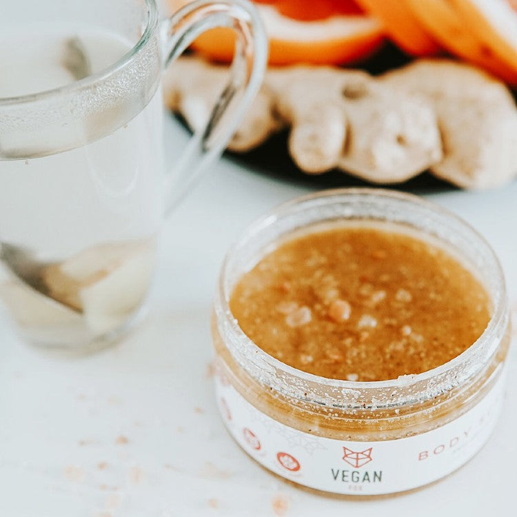 Anti-cellulite Body Scrub Ginger — ingredients and label detail