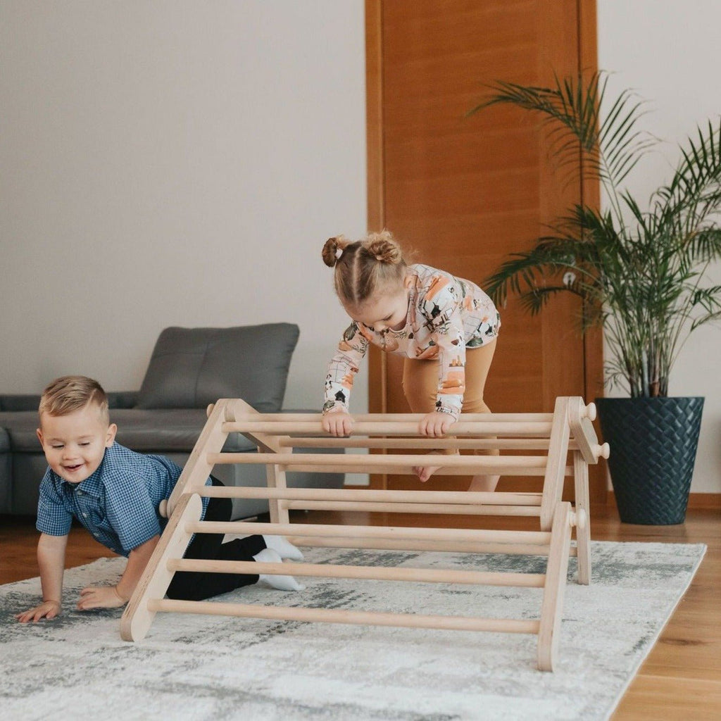 MOPITRI® Kletterdreieck, 4 Segmente, mit Rutsche