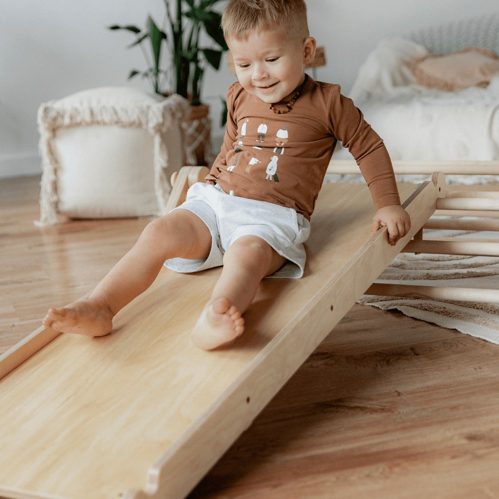 MOPITRI® Kletterdreieck, 4 Segmente, mit Rutsche