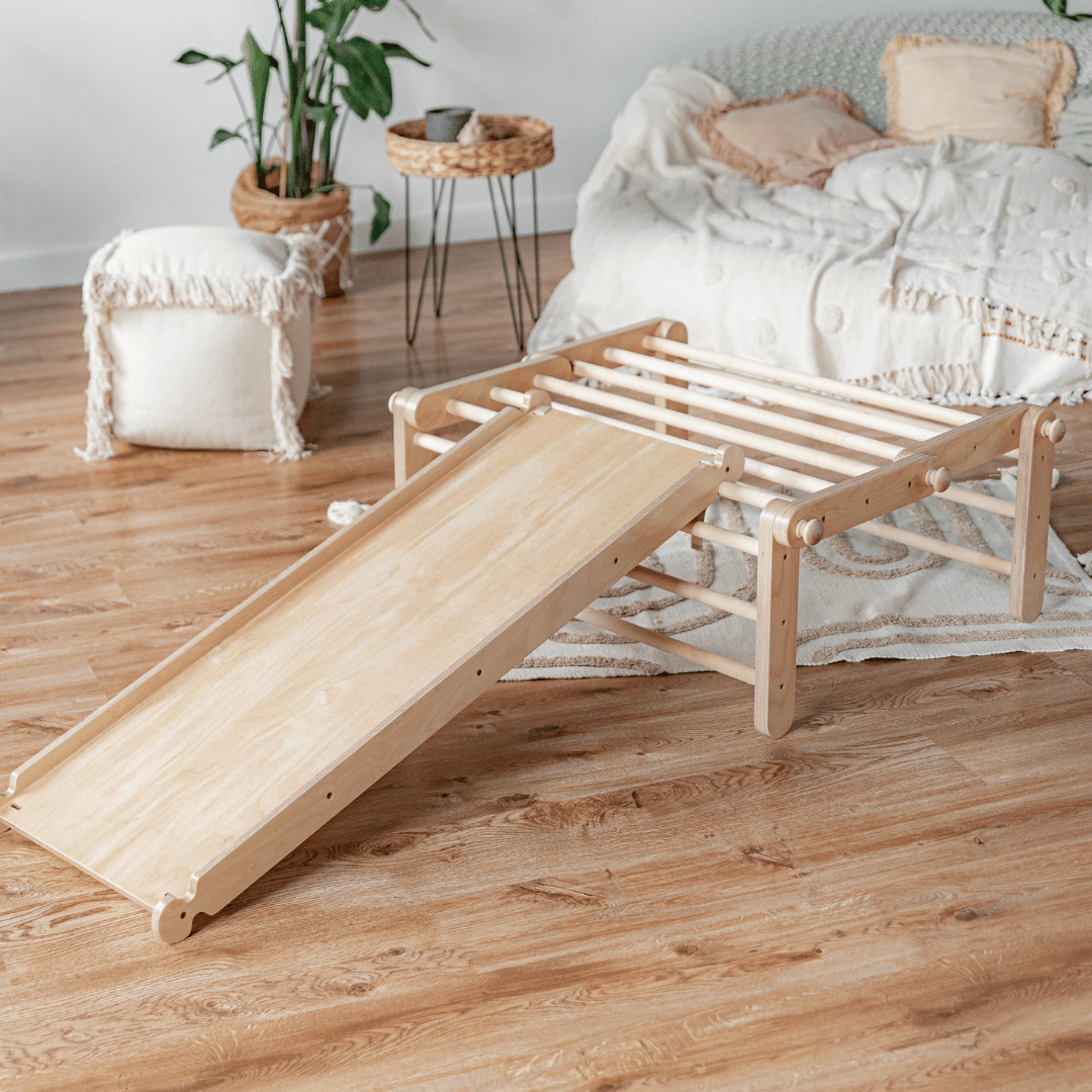 MOPITRI® Kletterdreieck, 4 Segmente, mit Rutsche