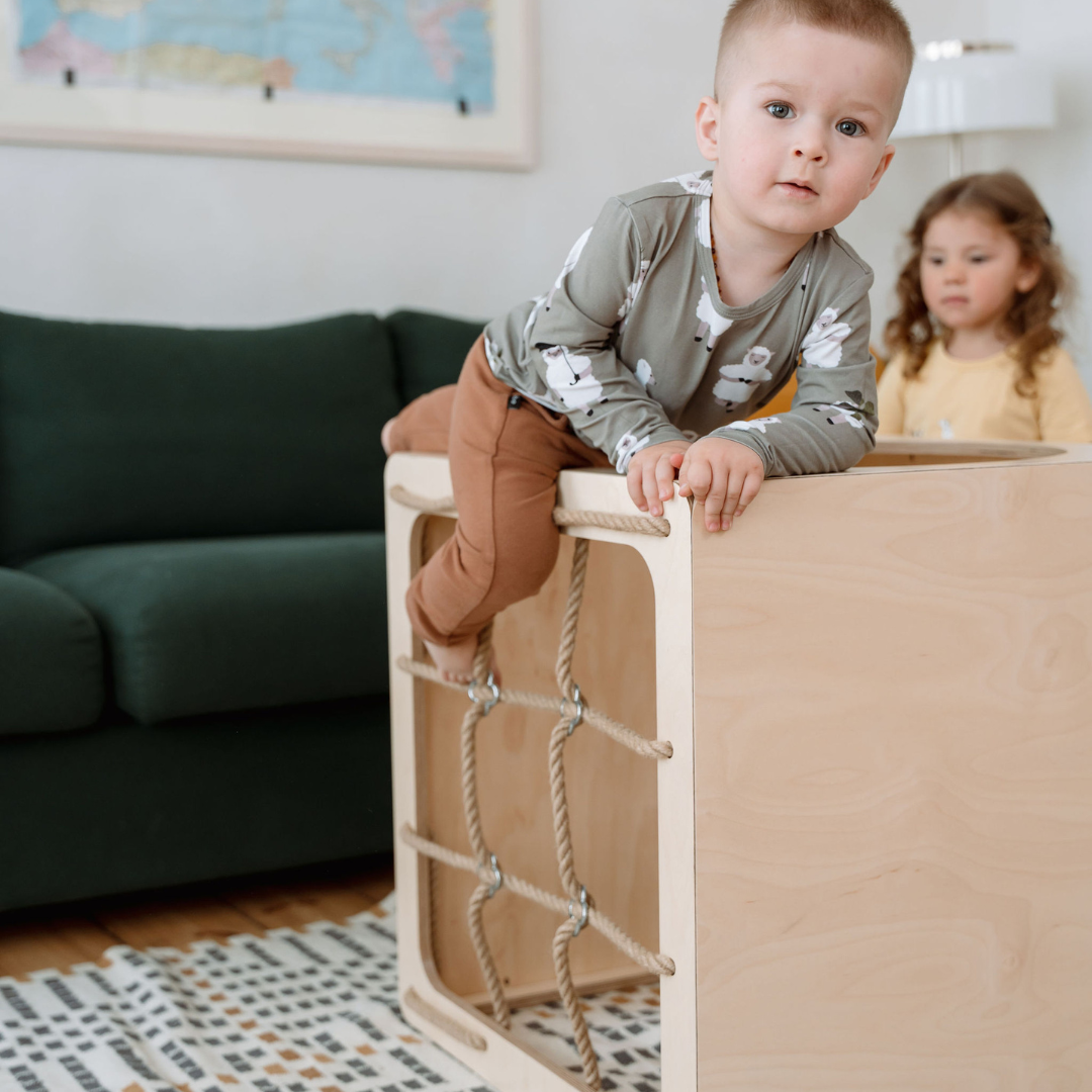 CUBITRI® Kletterwürfel mit Holzfenster