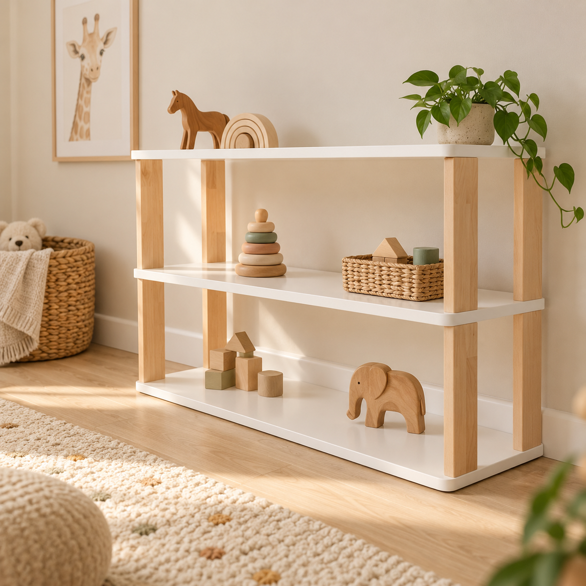 Montessori-Regal, 3 Ebenen