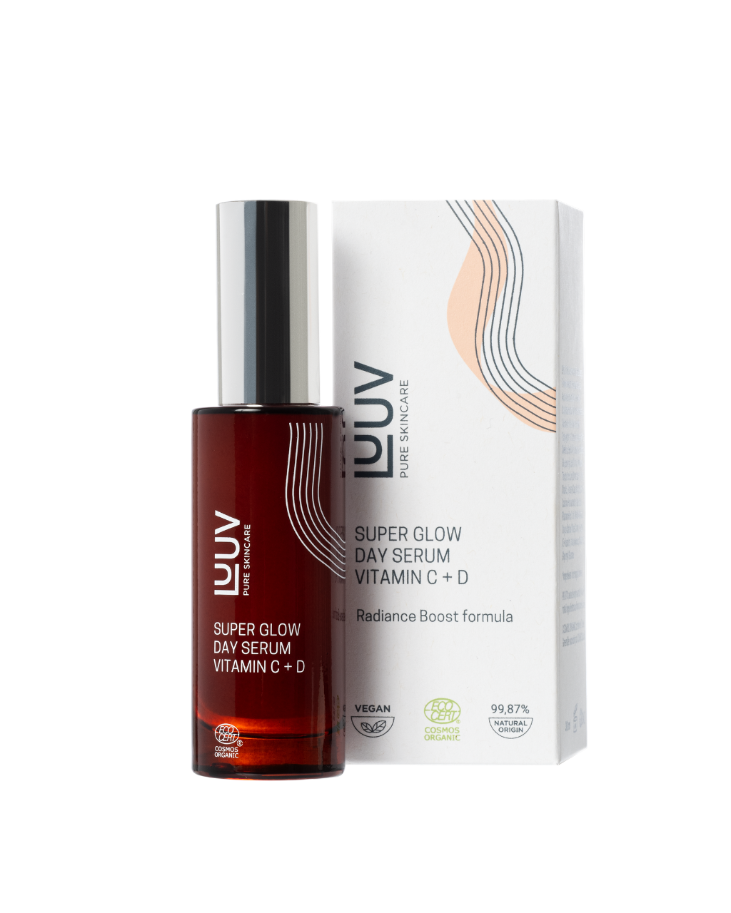 Super Glow Day Serum Vitamin C + D COSMOS — lifestyle product photography