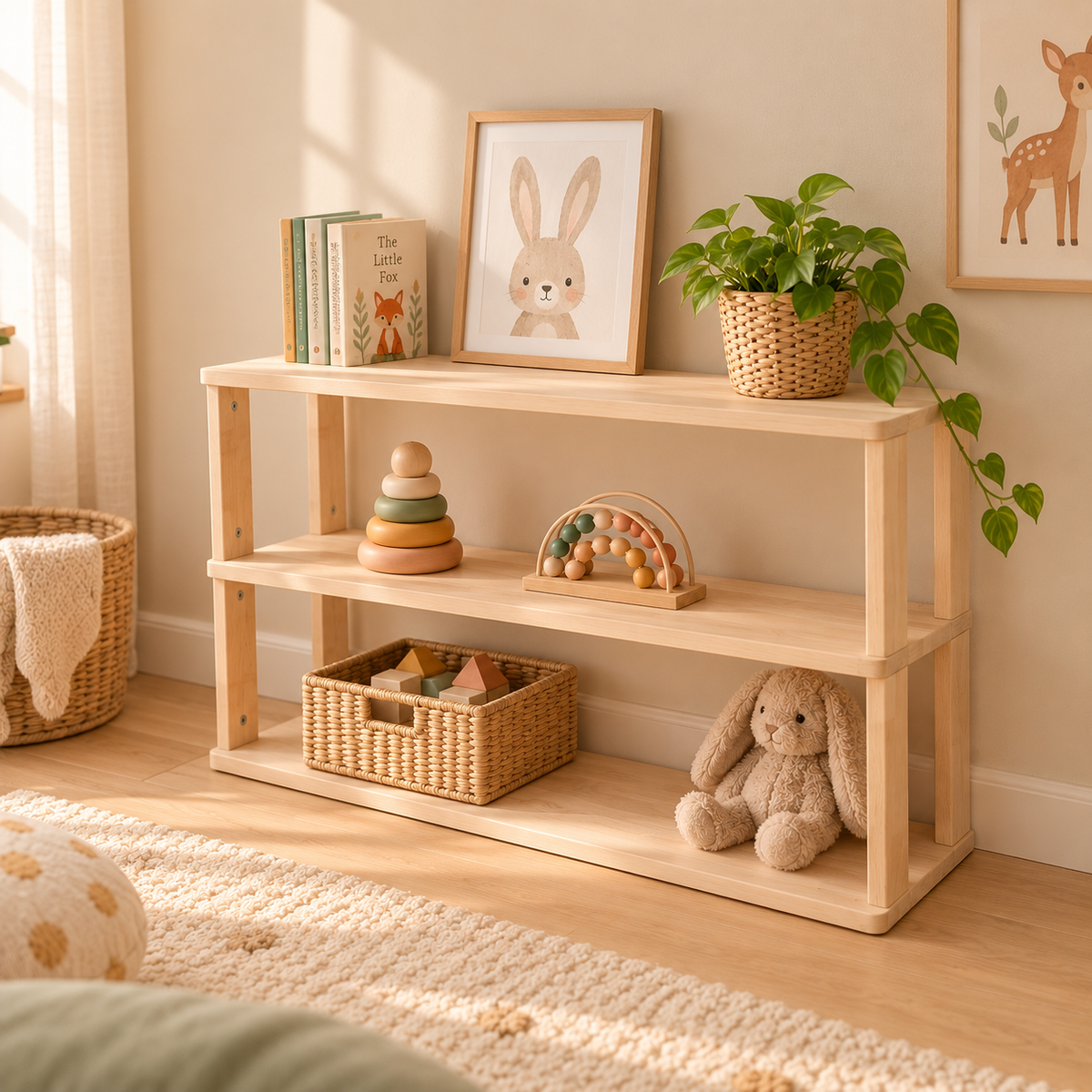 Montessori-Regal, 3 Ebenen