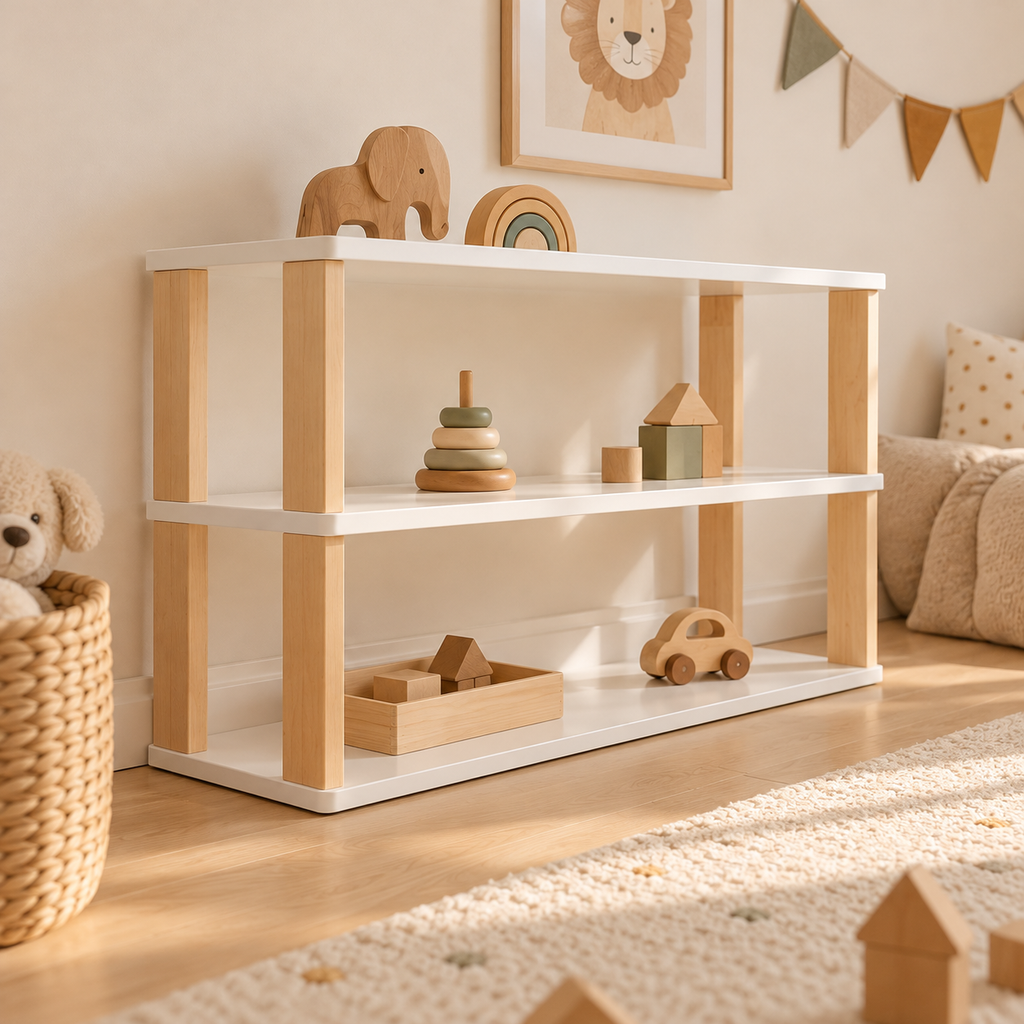 Montessori Shelf Straight, 3 Shelves