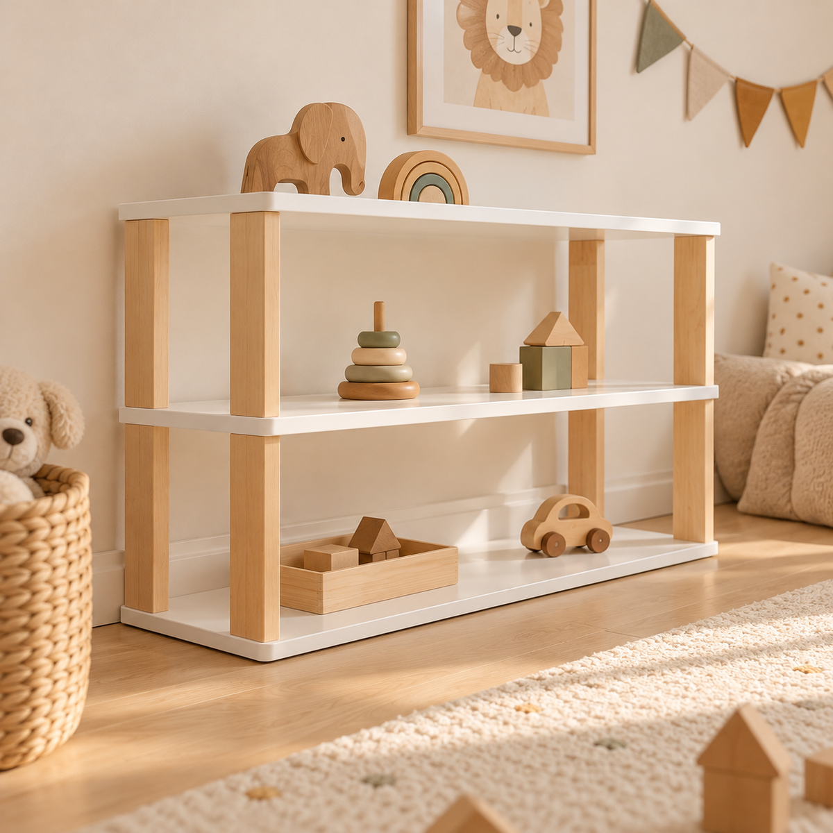 Montessori-Regal, 3 Ebenen