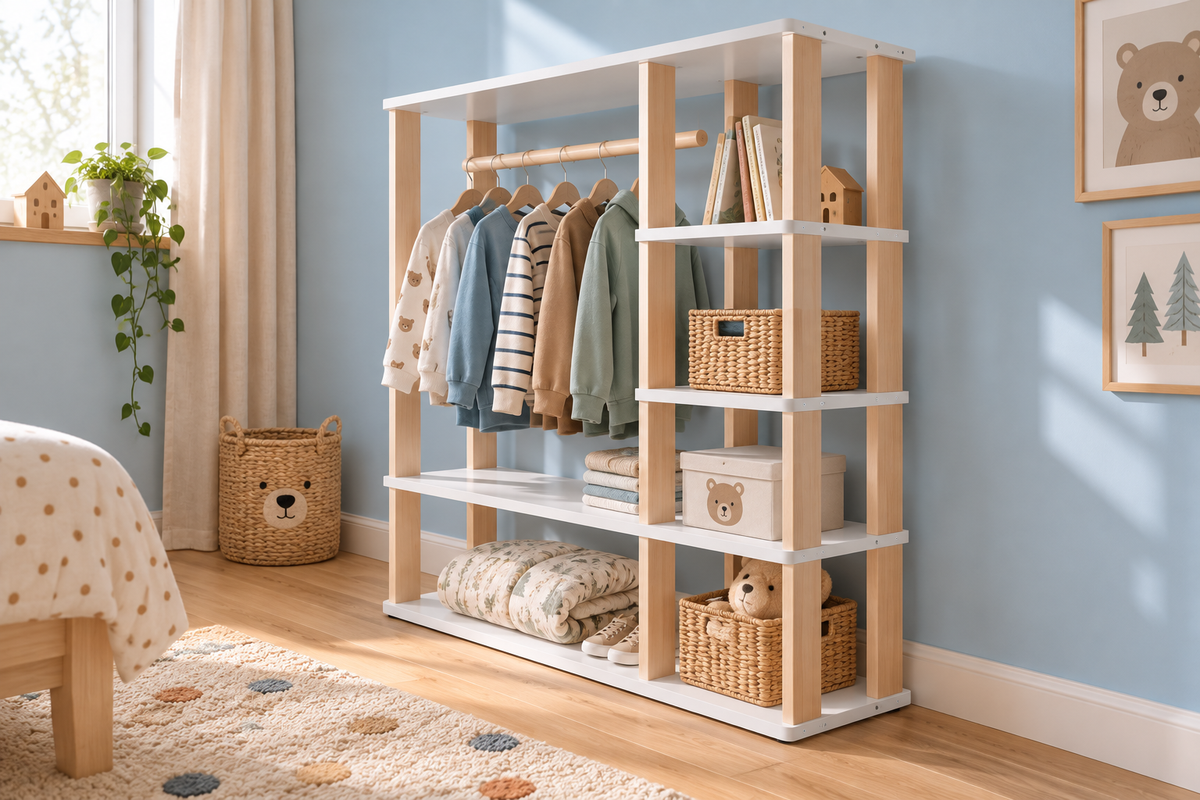 Montessori-Kleiderschrank für Kinder
