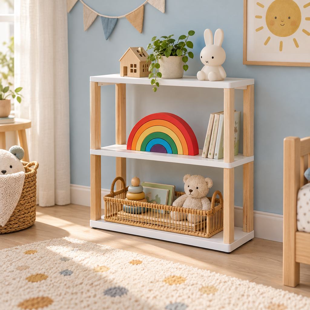 Montessori Shelf Straight Mini, 3 Shelves