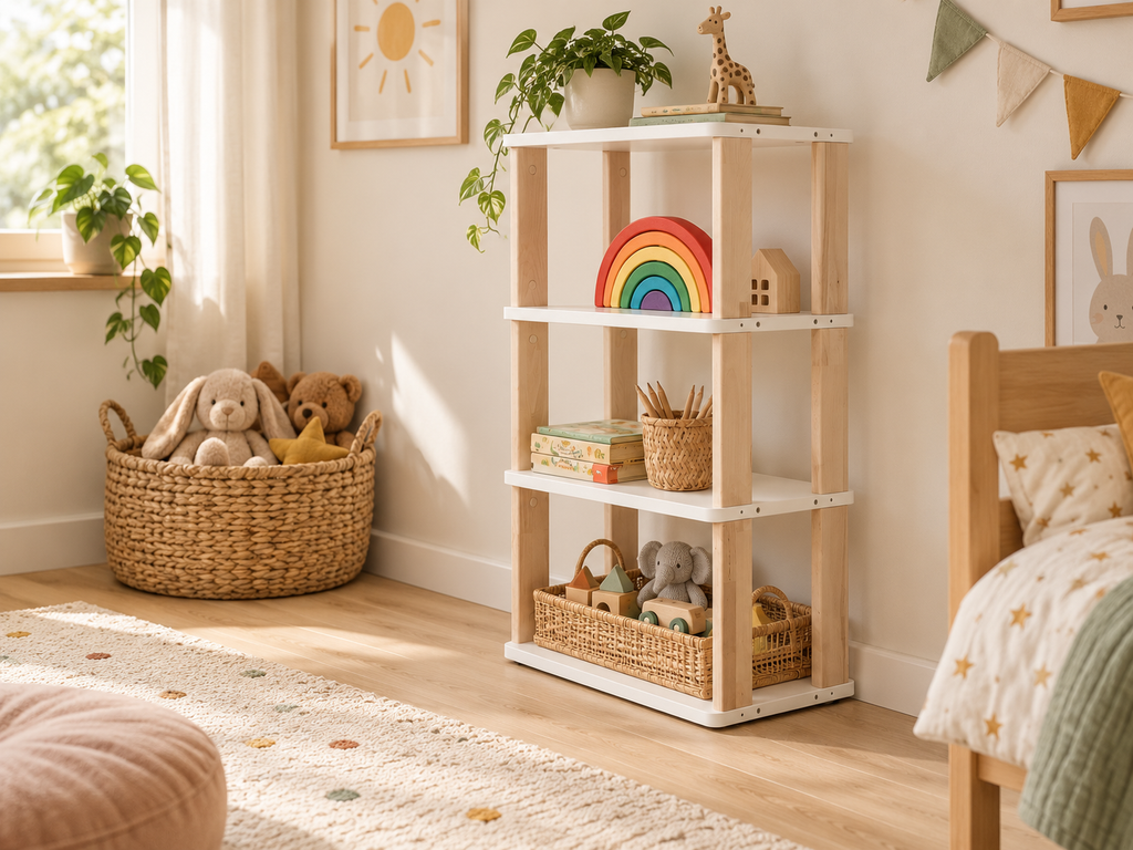 Montessori Shelf Straight Mini, 4 Shelves