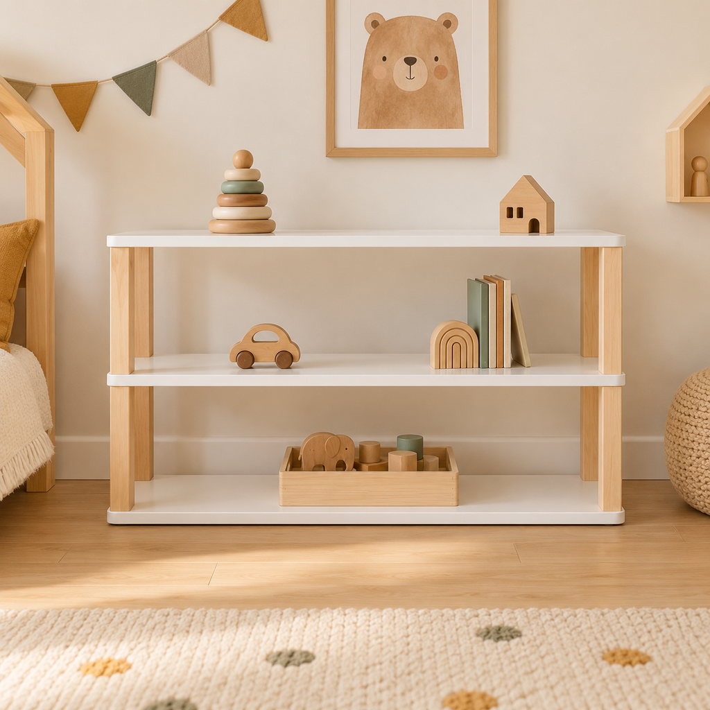Montessori Shelf Straight, 3 Shelves