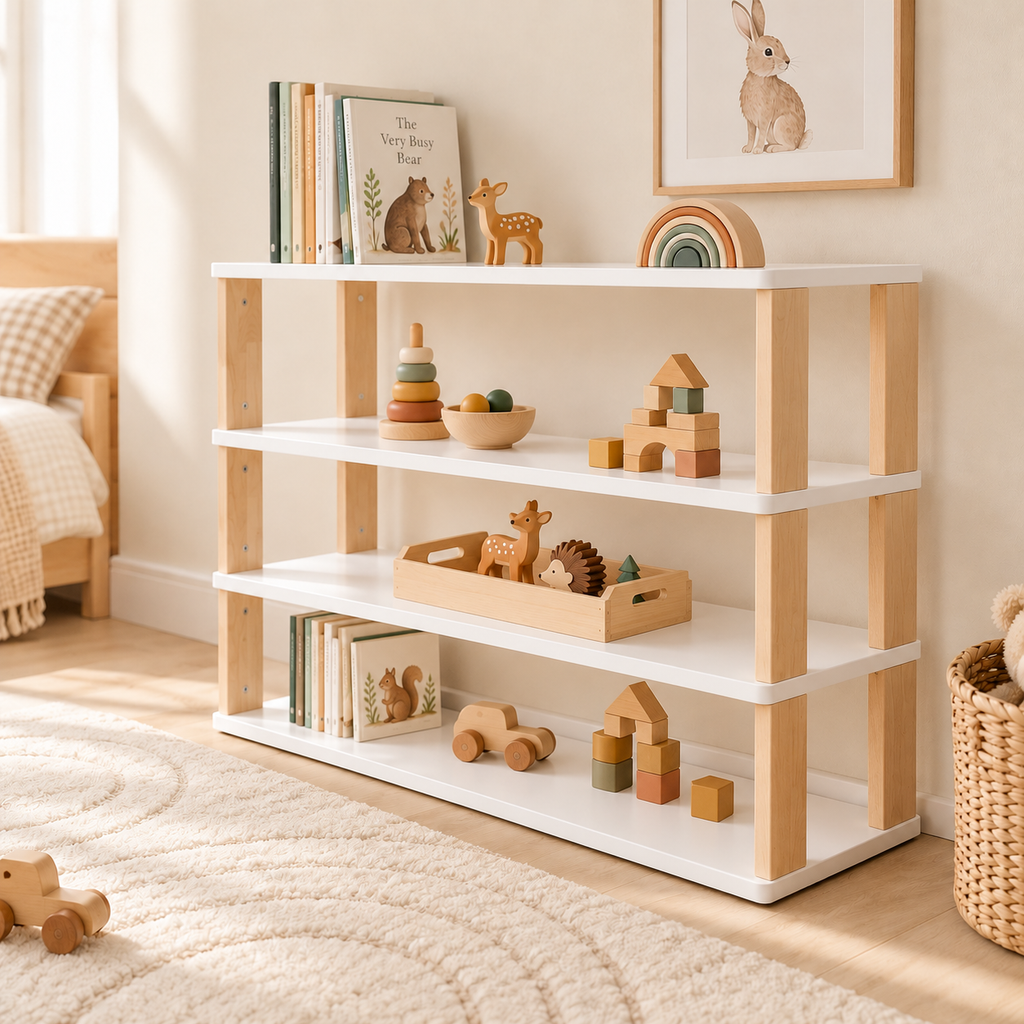 Montessori Shelf Straight, 4 Shelves