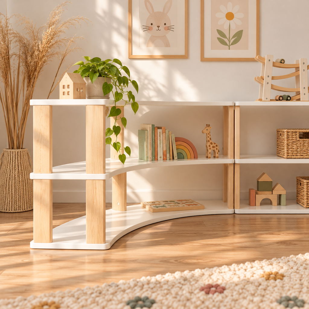 Montessori Arch Shelf, 3 Shelves