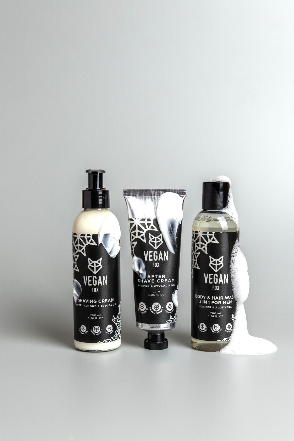 Body And Face Set For Men — lifestyle product photography