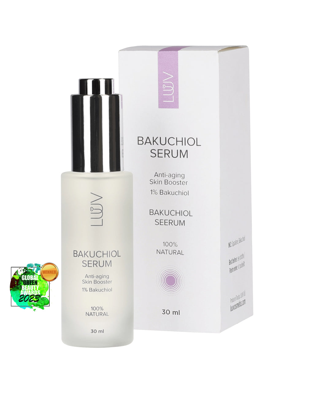 Anti-Aging Bakuchiol Serum — ingredients and label detail