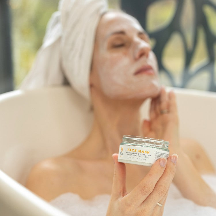 Revitalising & Hydrating Face Mask — ingredients and label detail