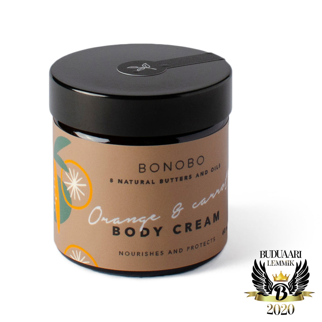 Orange & Carrot Body Cream / Nourishes & Protects — product texture and application
