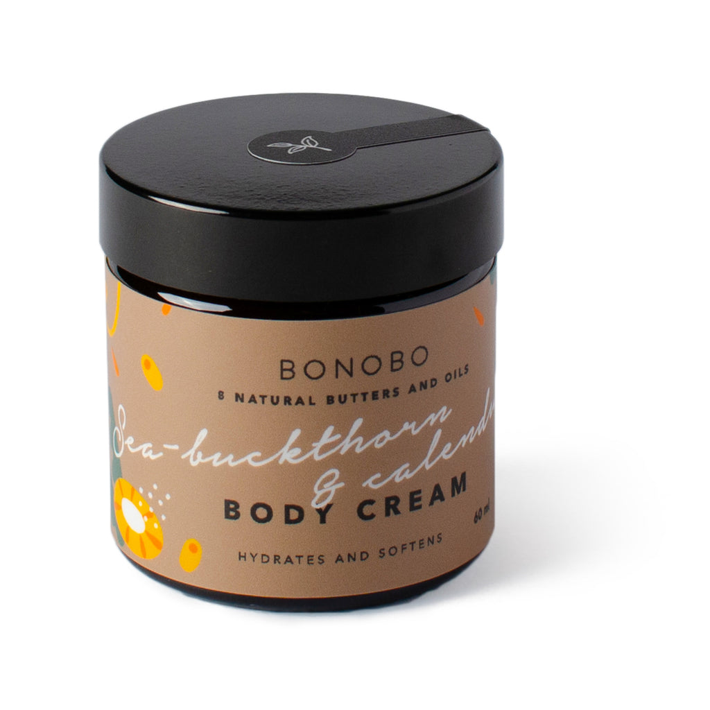 Sea-Buckthorn and Calendula Body Cream — ingredients and label detail