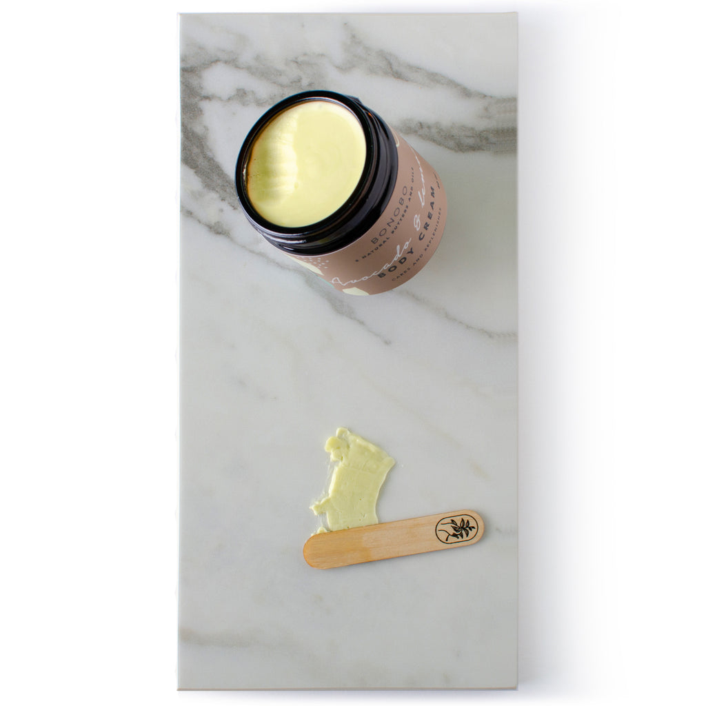Avocado and Lemon Body Cream — ingredients and label detail