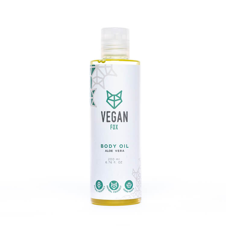 Aloe Vera Body Oil — product packaging front detail