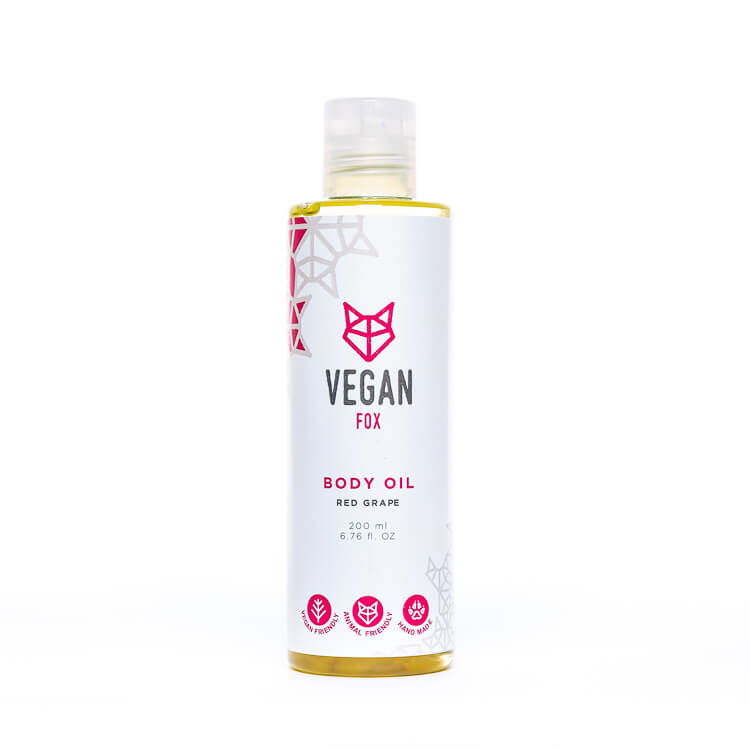 Red Grape Body Oil — product packaging front detail