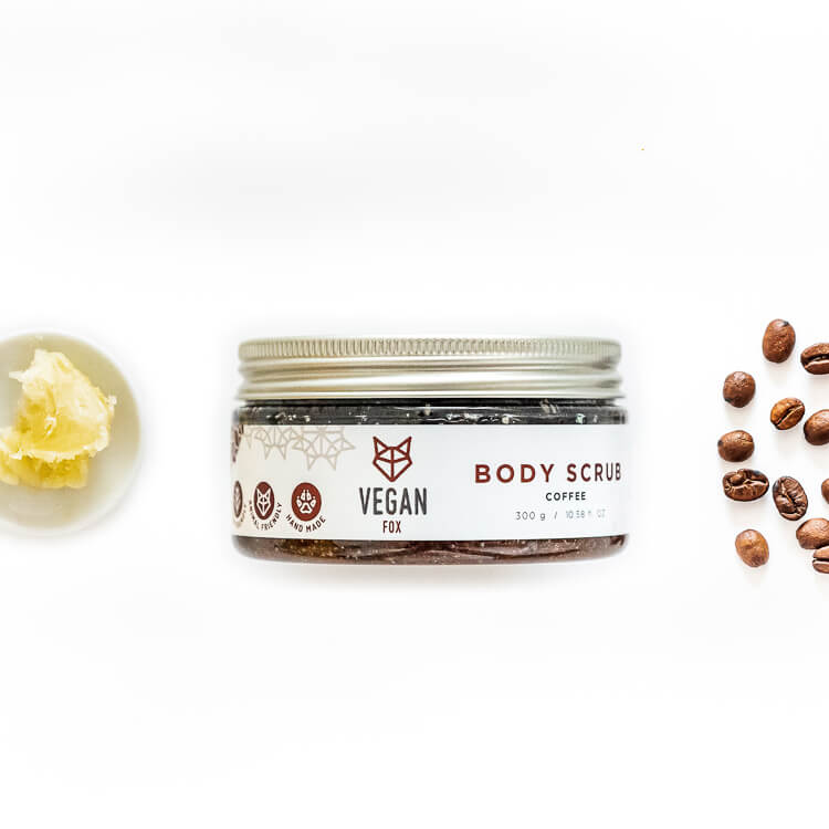 Vegan Fox Body Spa Set: Coffee Scrub + Body Oil + Body Cream + Hand Cream