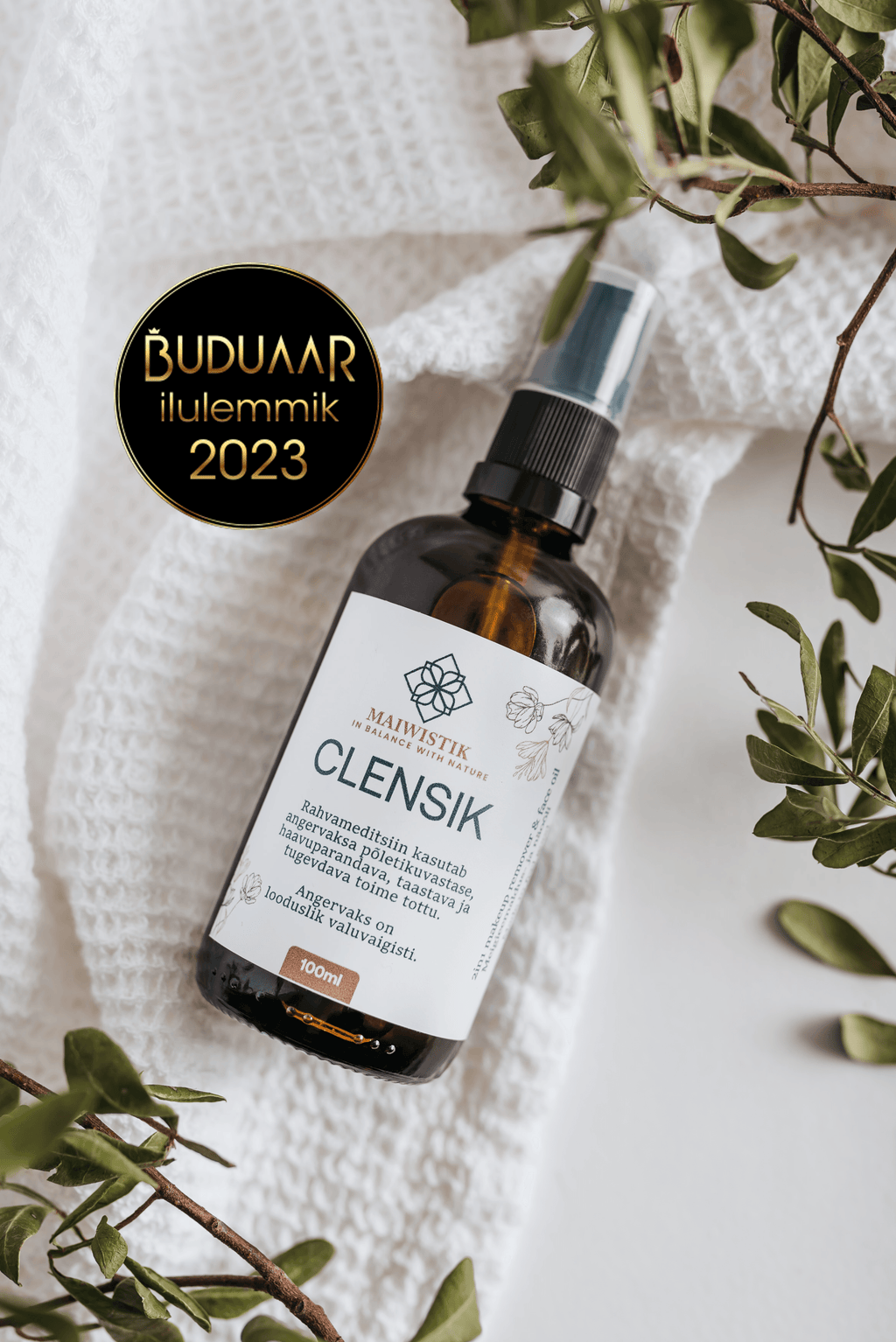 CLENSIK Make-up Removal Oil with Local Herbs — ingredients and label detail