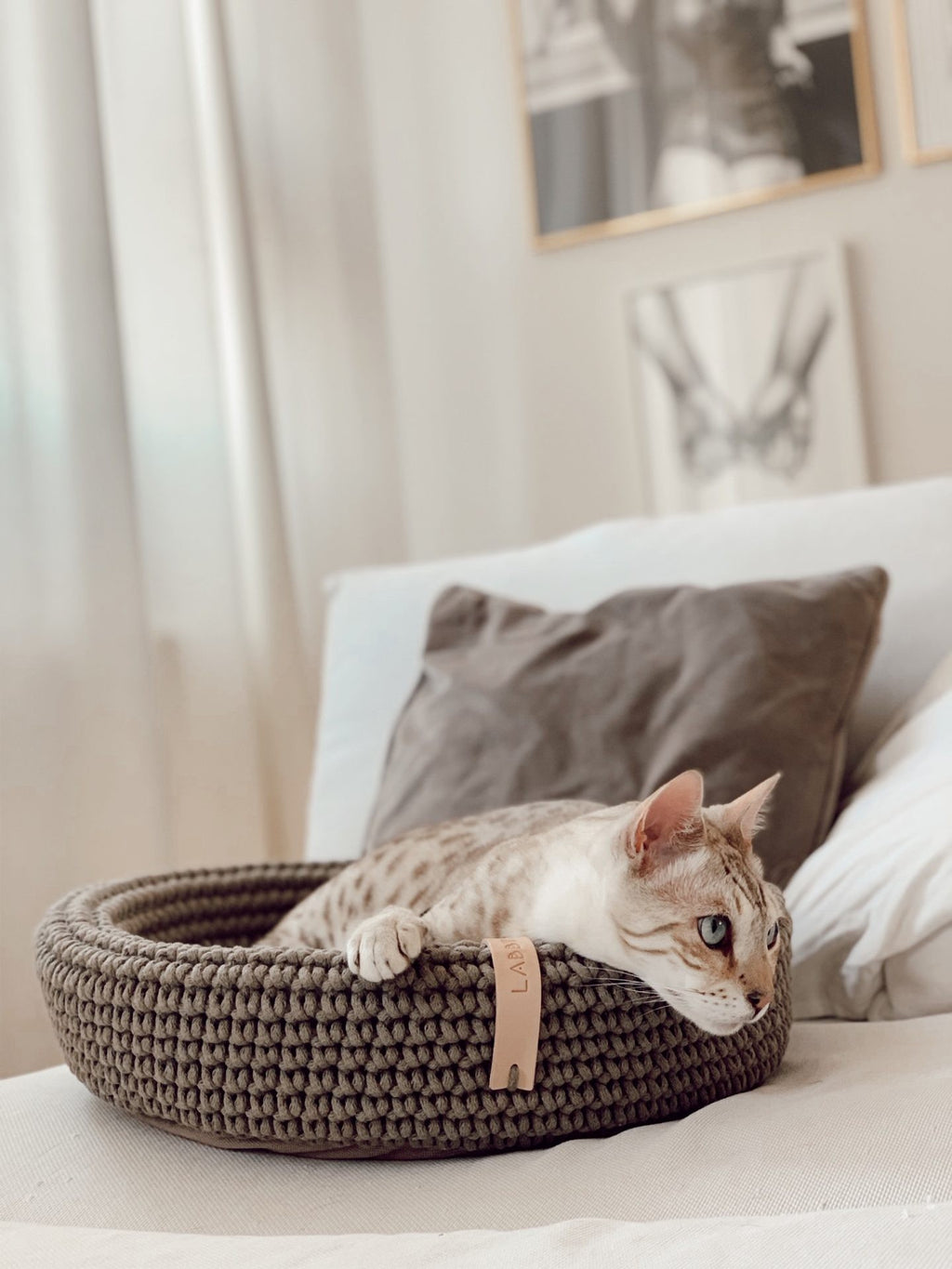 Coco Cat & Dog Bed - Light Brown