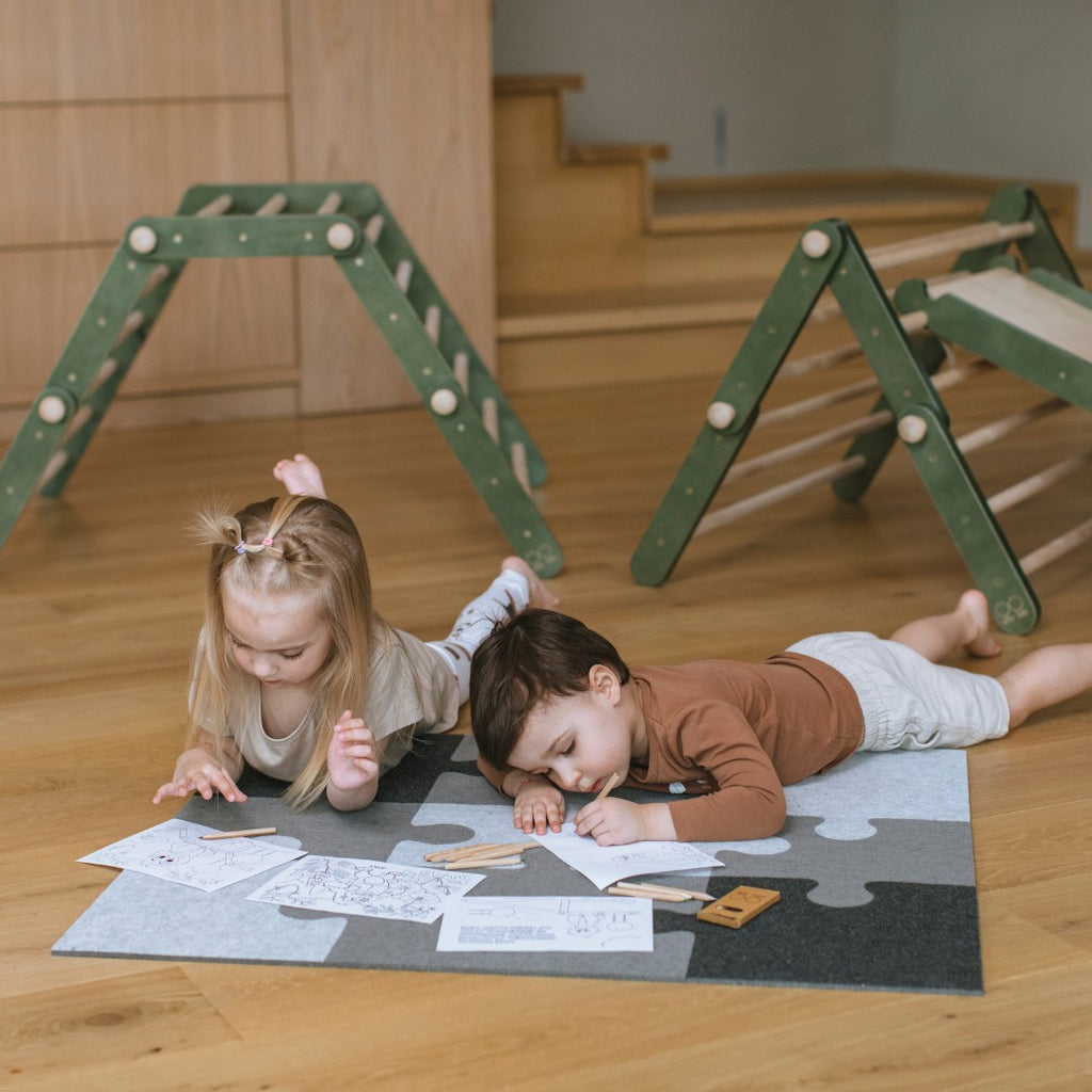 Filz-Puzzlematte, 9 Teile – Zubehör für Kletterspielzeug
