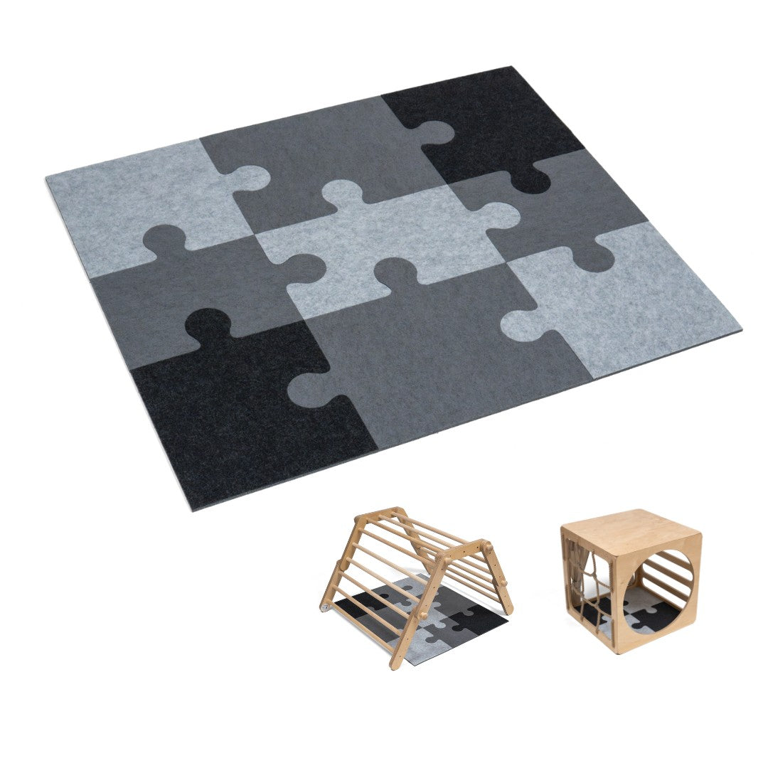 Filz-Puzzlematte, 9 Teile – Zubehör für Kletterspielzeug