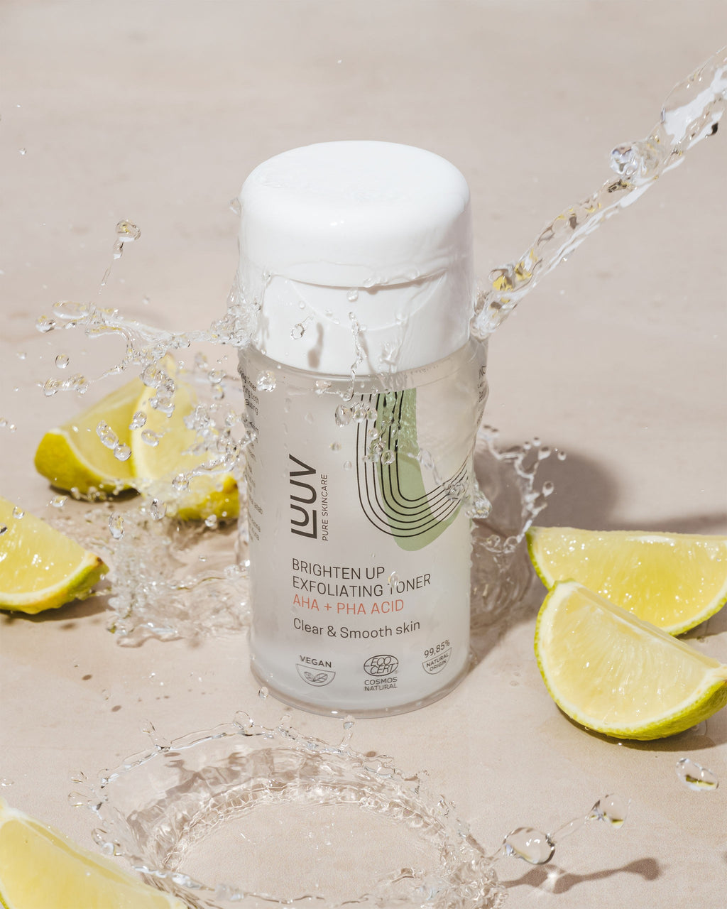 Exfoliating Face Toner with AHA + PHA Acid COSMOS — product packaging front detail