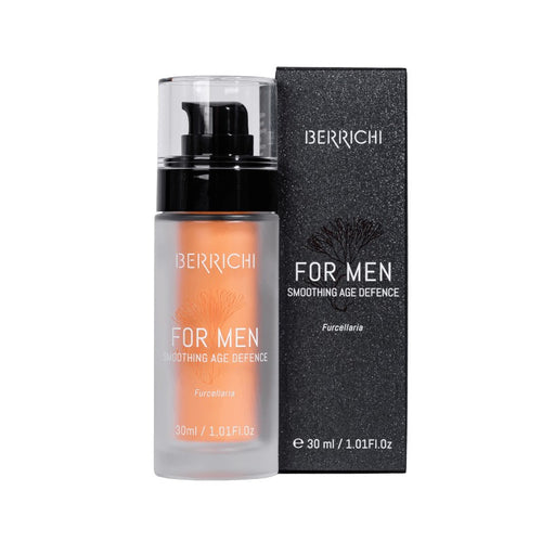 Face Cream FOR MEN with replaceable refill bottle — lifestyle product photography