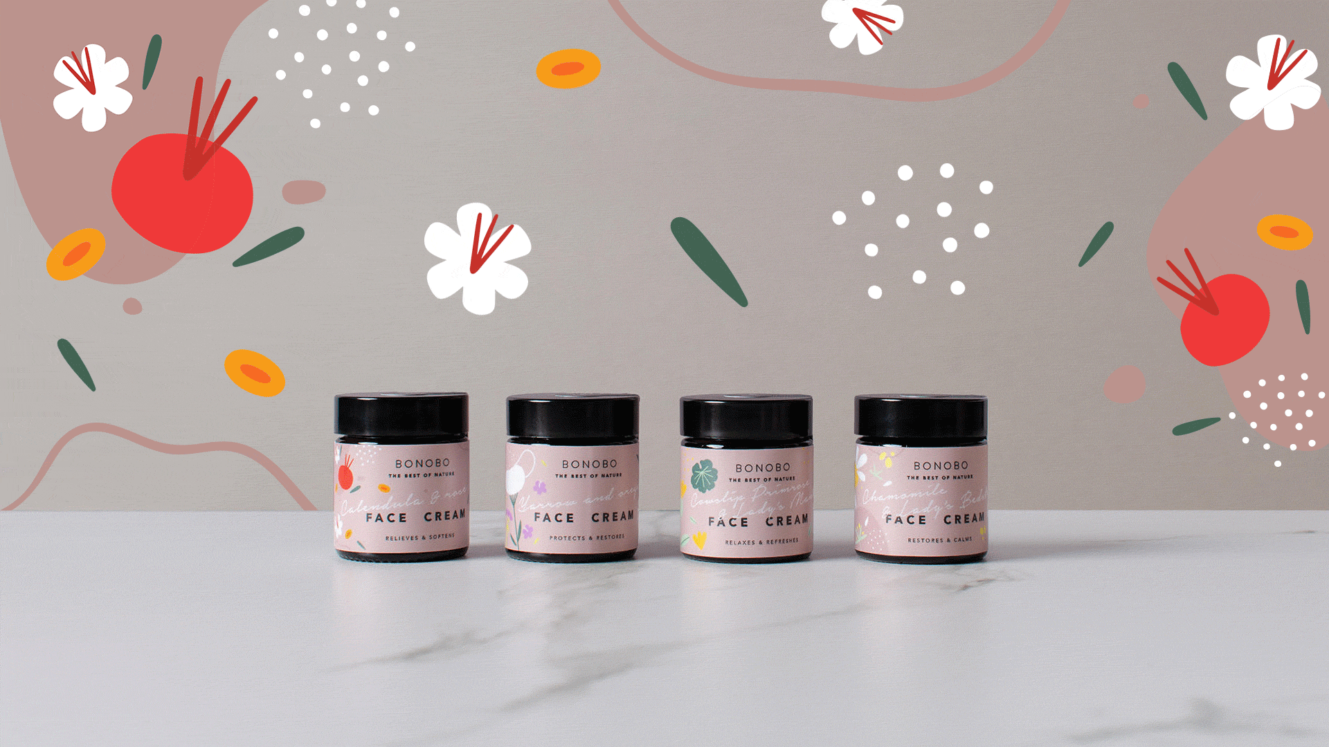 Yarrow & Oregano Face Cream / Protects & Restores — ingredients and label detail