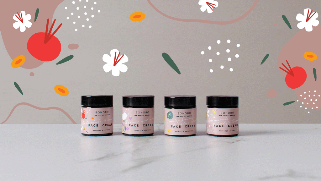 Calendula & Rosehip Face Cream / Relieves & Softens — ingredients and label detail