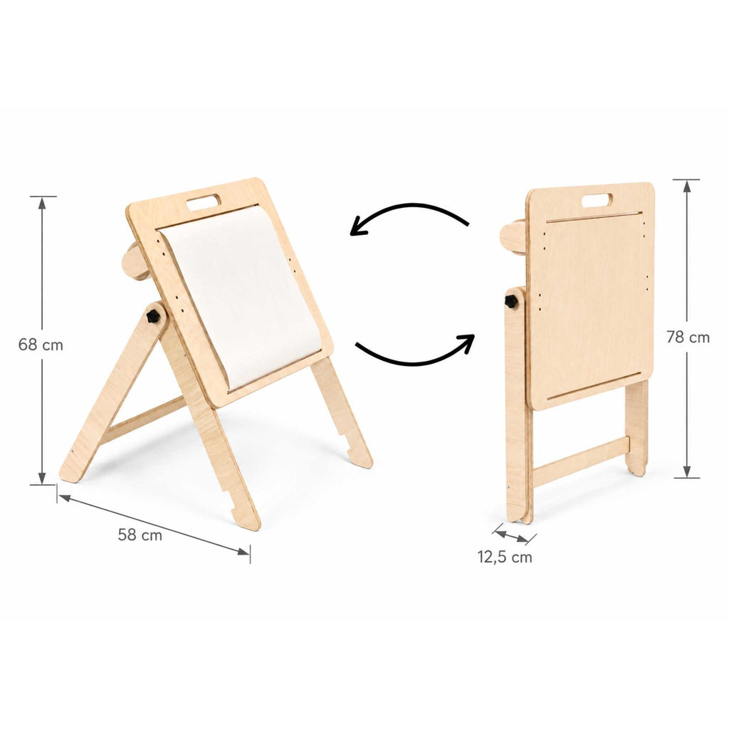 Zeichentafel und Tisch 2in1 mit Papierrolle