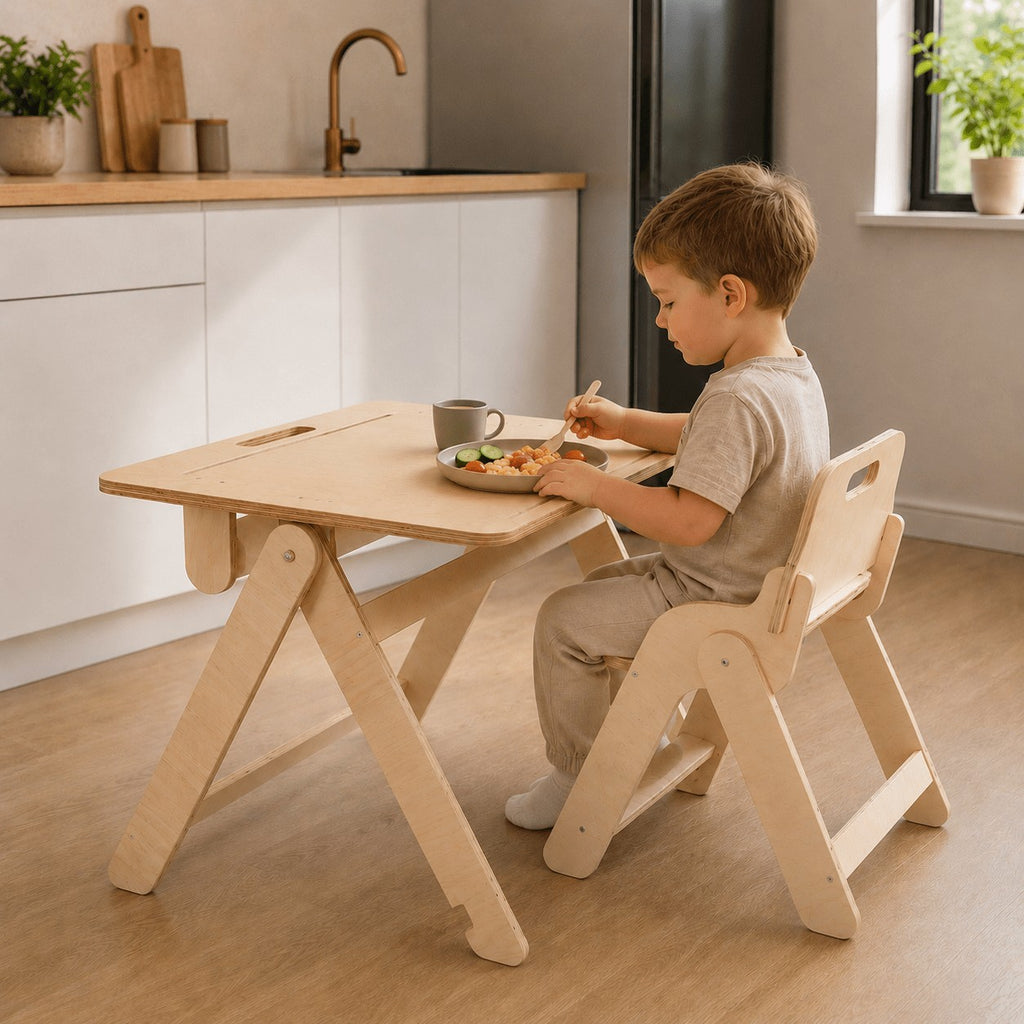 Zeichentafel und Tisch 2in1 mit Papierrolle