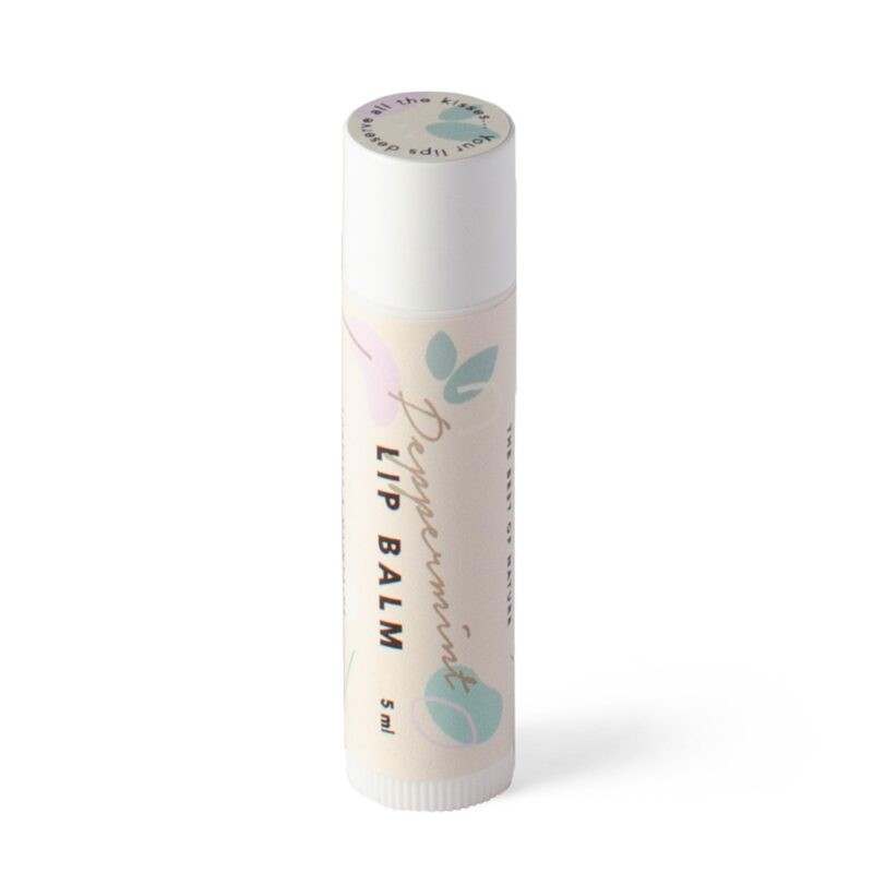 Lip Balm - Peppermint — ingredients and label detail