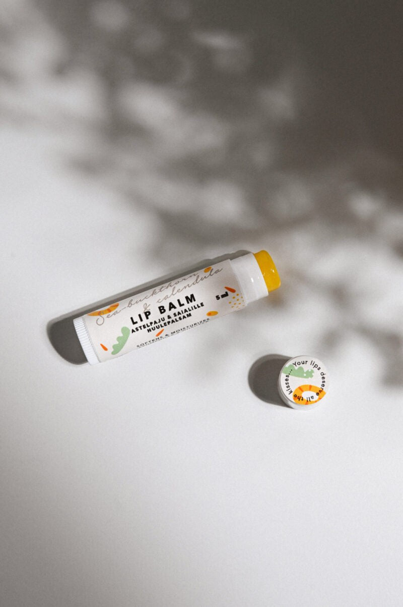 Lip Balm - Sea-Buckthorn & Calendula — main product view on white background