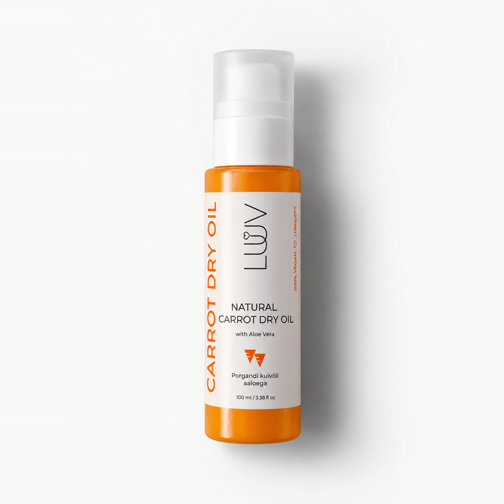 LUUV Natural Carrot Dry Oil With Aloe Vera, 150ml