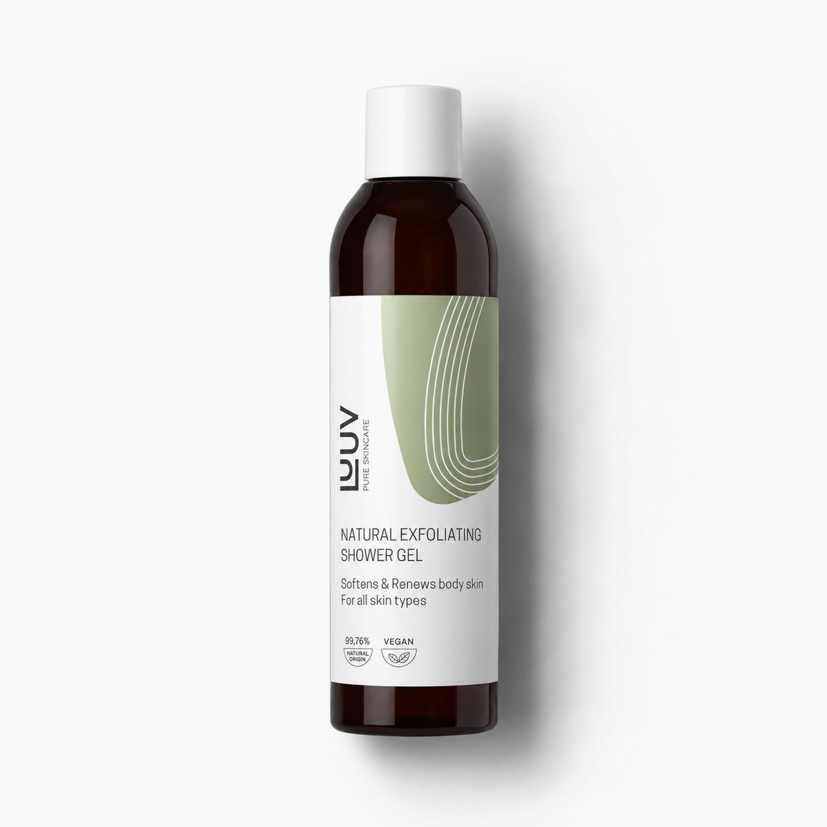 LUUV Natürliches Peeling-Duschgel, 200ml