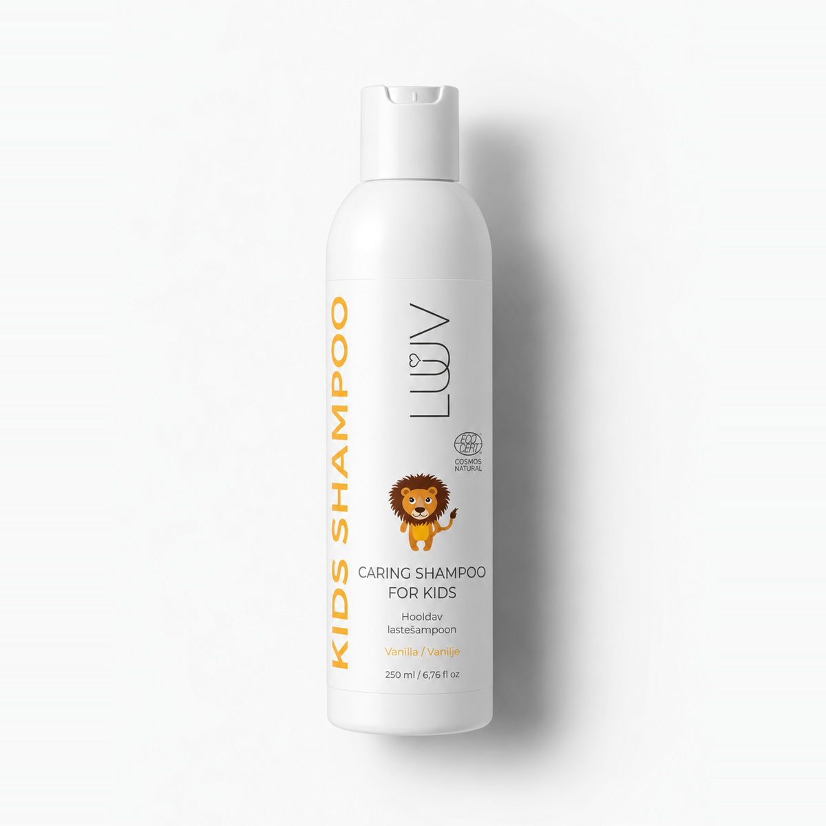 LUUV Pflegendes Kinder Shampoo Vanille COSMOS, 200ml