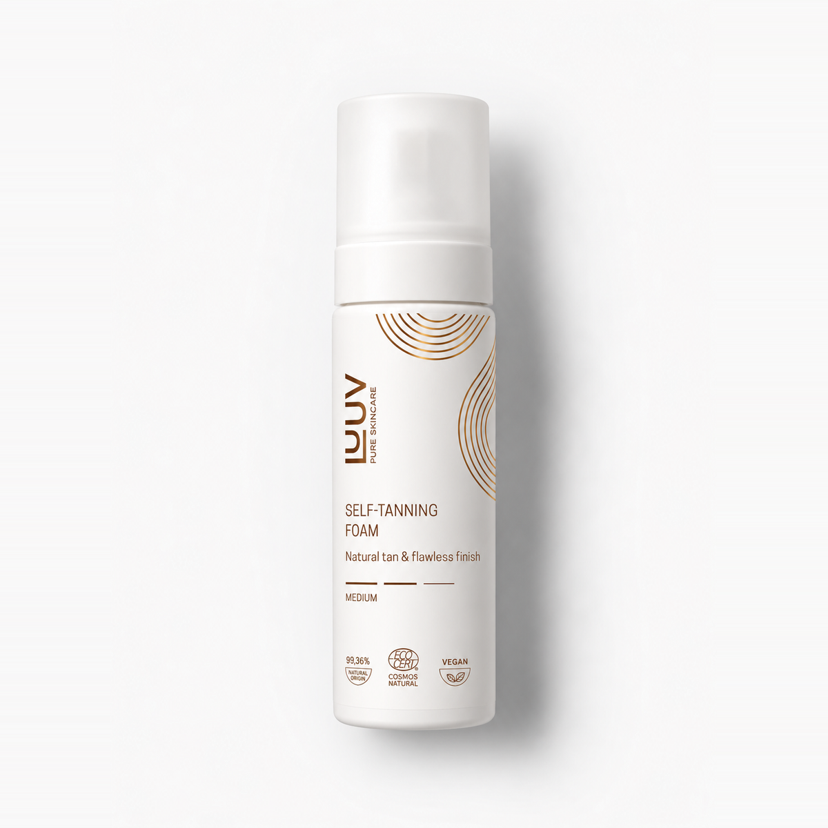 LUUV Natürlicher Selbstbräunungsschaum Medium COSMOS, 150 ml